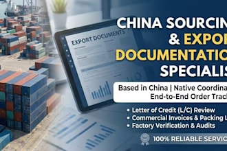 review and draft your export documents and lc