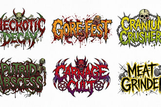 design old school death, deathgrind and grindcore logo