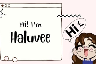 draw chibi character art and illustrations
