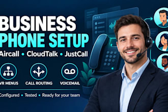 set up aircall, cloudtalk, justcall IVR, call routing and CRM integration