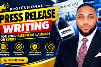 write a press release for your business launch or event