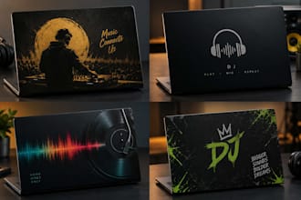 do creative and customize laptop back cover design