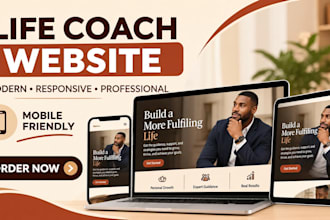 design a coaching website for trainer, speaker, therapy and business website
