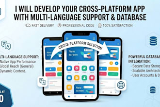 create a smart multi language flutter app with database