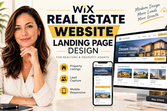 build a custom wix website for realtors and property agents