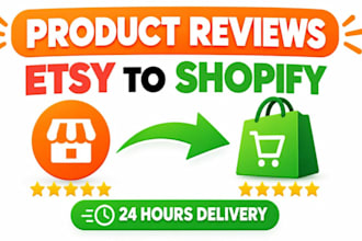 import reviews or add reviews from etsy to shopify