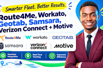 do route4me workato geotab samsara verizon connect motive