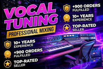 professionally tune and mix your vocals