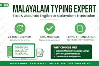 do accurate malayalam typing and english to malayalam translation