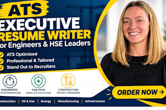 write resume for civil and mechanical engineer, hse construction project manager