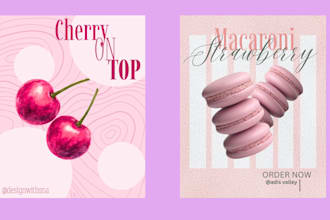 design custom posters and flyers in photoshop or canva