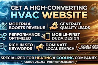 build an hvac website with duda for your heating and cooling company