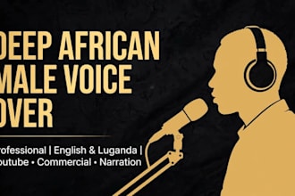 record a preaching male voice over in luganda and english