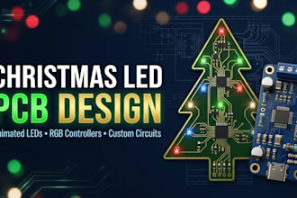 design custom christmas led decoration and animation controller pcbs