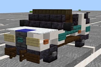 create custom blockbench minecraft 3d model wit texture animation props mob skin