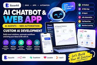 build ai chatbots, ai web apps, and n8n automations