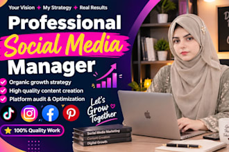 social media manager and content creation