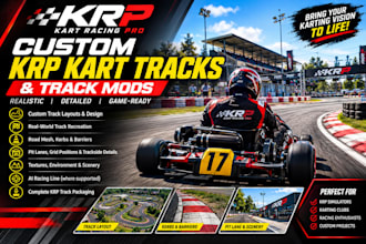 create custom krp kart racing pro tracks and tracks mods assetto circuit tracks