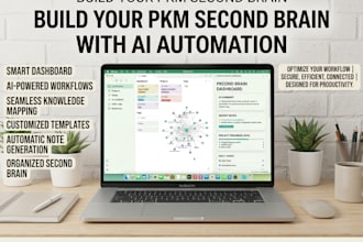 build obsidian vault, pkm second brain with ai automation and smart dashboard