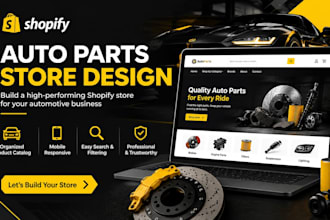 design shopify auto parts store and automotive website