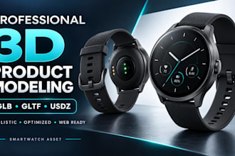 create optimized 3d product models in glb and gitf usdz for shopify, amazon ar