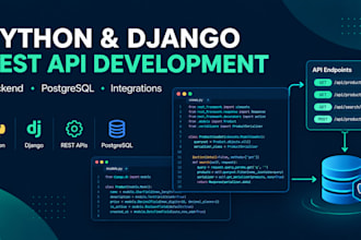 develop python django rest apis and backend applications