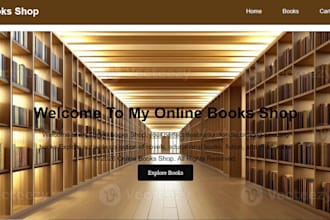 create a modern responsive online bookstore website