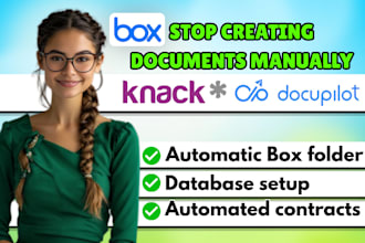 set up knack docupilot box document generation data sync and workflow automation