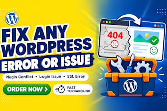 fix any wordpress error bug or website issue fast