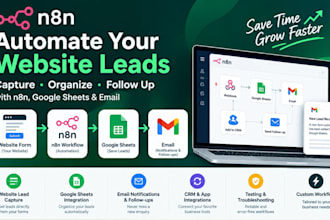 automate website leads with n8n workflows, google sheets integration, and email