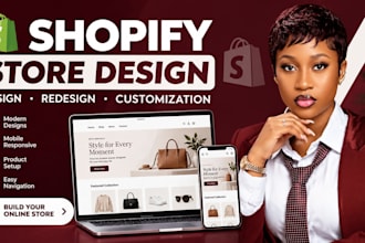 shopify store design and redesign