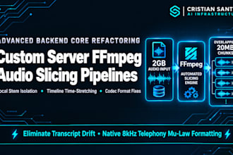 build custom server ffmpeg pipeline for large file n8n ai audio video automation