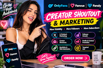 shoutout onlyfans, fanvue, fansly via x twitter marketing