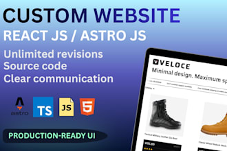figma to custom website, astro js website, landing page