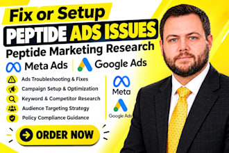 do peptide marketing compliant peptide google ads facebook instagram ads leads