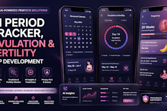 build ai pregnancy test ovulation period tracker cycle fertility tracking app