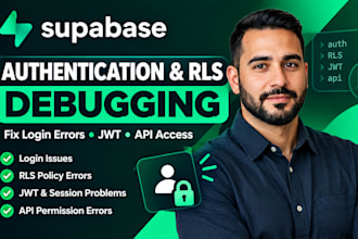 supabase authentication, rls debugging, login error, jwt, roles, API, access