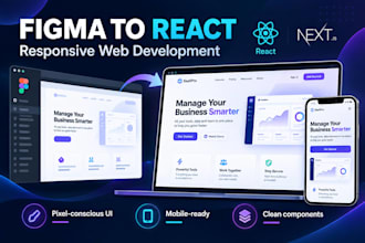 convert figma designs to react and nextjs websites