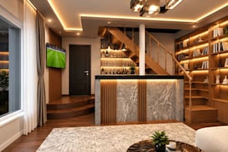 skp house interior, modern basement,home bar design,luxury livingroom cgi render