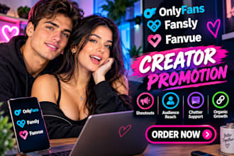 do onlyfans, fansly, fanvue chatter organic page promotion