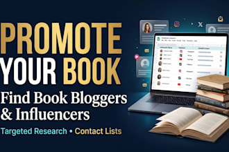 find book bloggers, influencers, and reviewers to promote your book