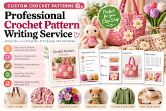 create a custom crochet pattern PDF for your etsy shop