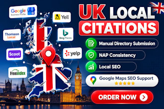 create UK local citations and directory submission for local SEO