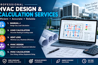 do manual j load calculation and heat loss report hvac design