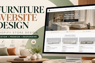design a professional furniture website on shopify