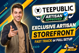 set up a 100 percent artisan store for you