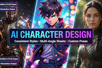 create consistent ai character design and concept art