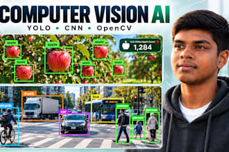 build computer vision models using yolo opencv and CNN