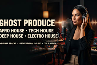 ghost produce a tech house, afro house, techno or bass house track for you