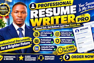 deliver in 6hrs a professional ats senior executive resume writing, cv, linkedin
